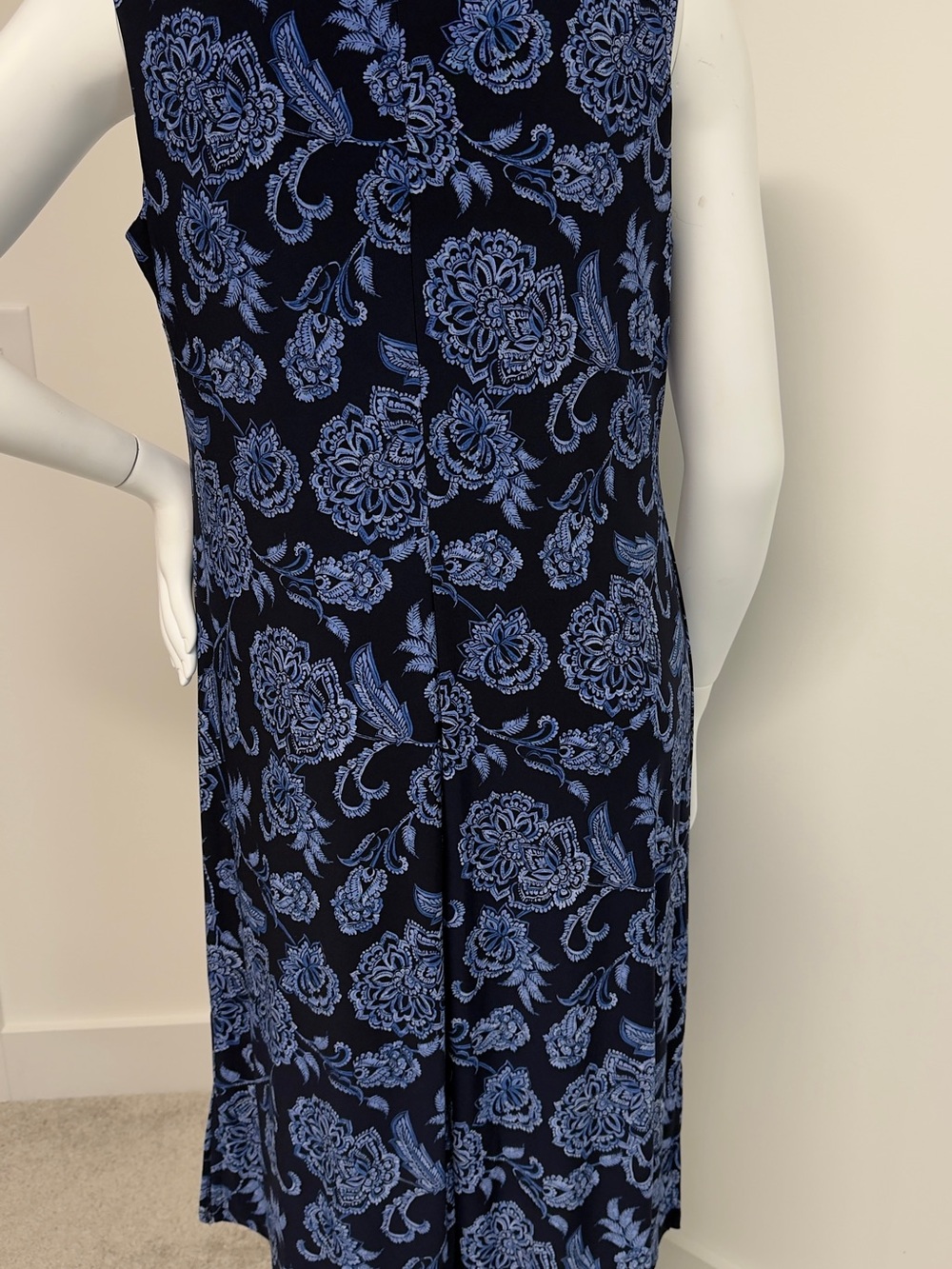 Tommy Hilfiger Floral Shift Dress 16W Plus Size Blue Navy - Picture 6 of 9